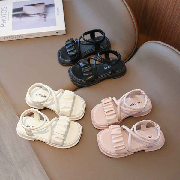 Girls' Summer Sandals: Korean Style, Open-Toe Comfort