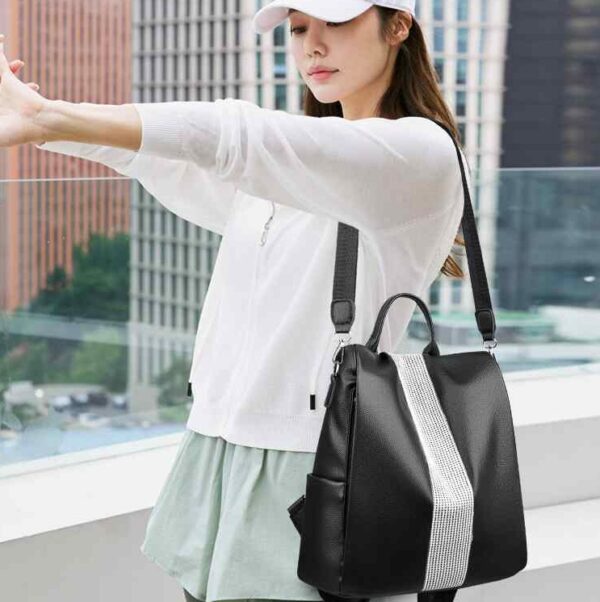 Stylish & Durable: Women's Leather Backpacks (Large Capacity)